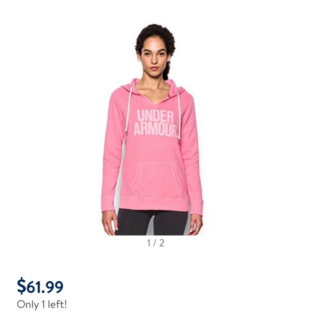 Under Armour Wordmark Fleece Hoody Knockout - Picture 4 of 4